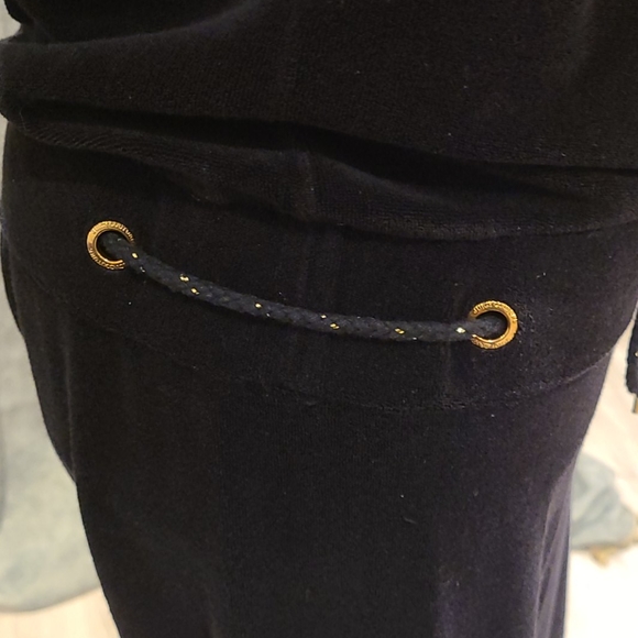 Juicy Couture romper in black terrycloth with gold - Picture 9 of 14